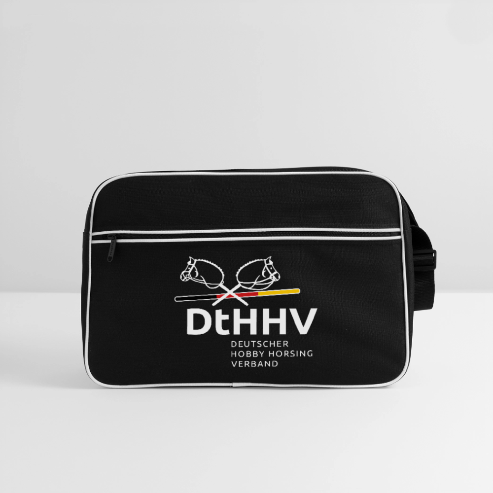 Retro Tasche - Schwarz/Weiß