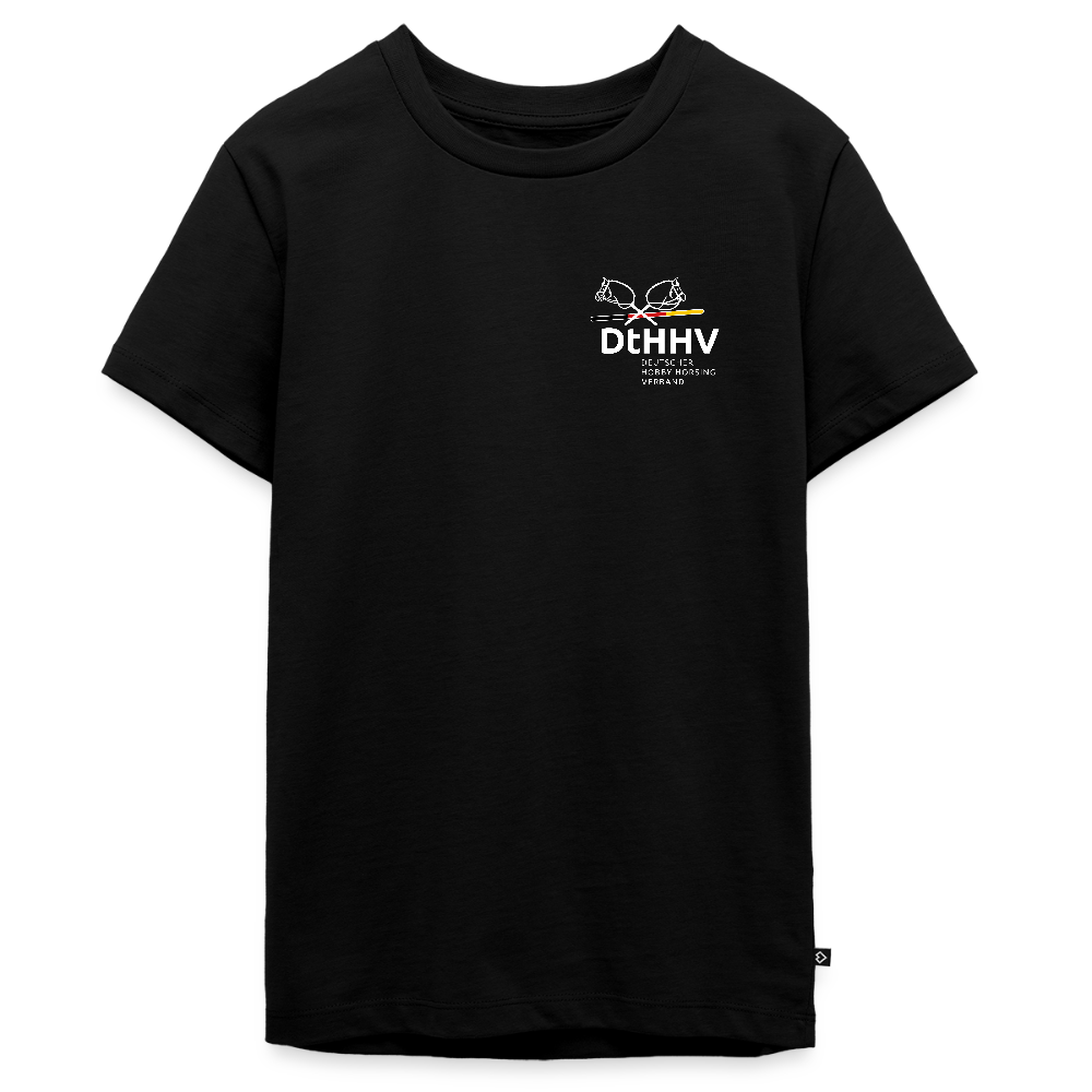 White Edition Teenager Premium T-Shirt - Schwarz