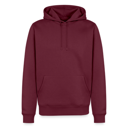 White Edition Männer Premium Hoodie - Burgunderrot