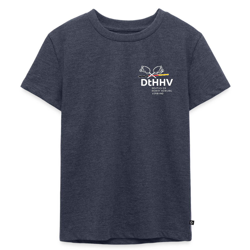 White Edition Kinder Premium T-Shirt - Jeansblau 