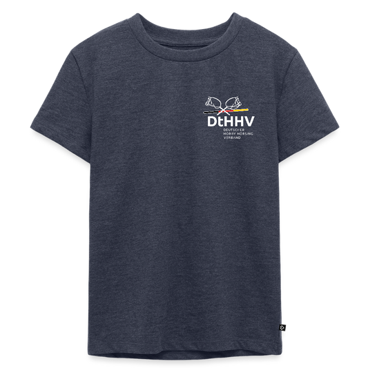 White Edition Kinder Premium T-Shirt - Jeansblau 
