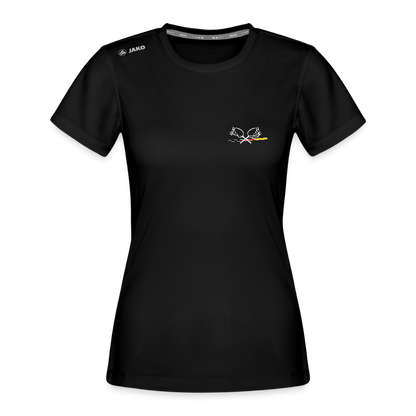 White Edition JAKO Frauen Sport-T-Shirt Run 2.0 - Schwarz