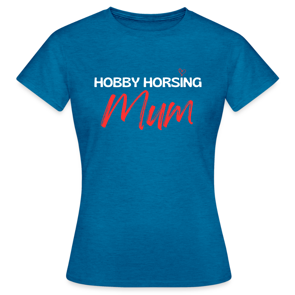ILove HobbyHorsing Mum T-Shirt - Antikblaues Saphir meliert