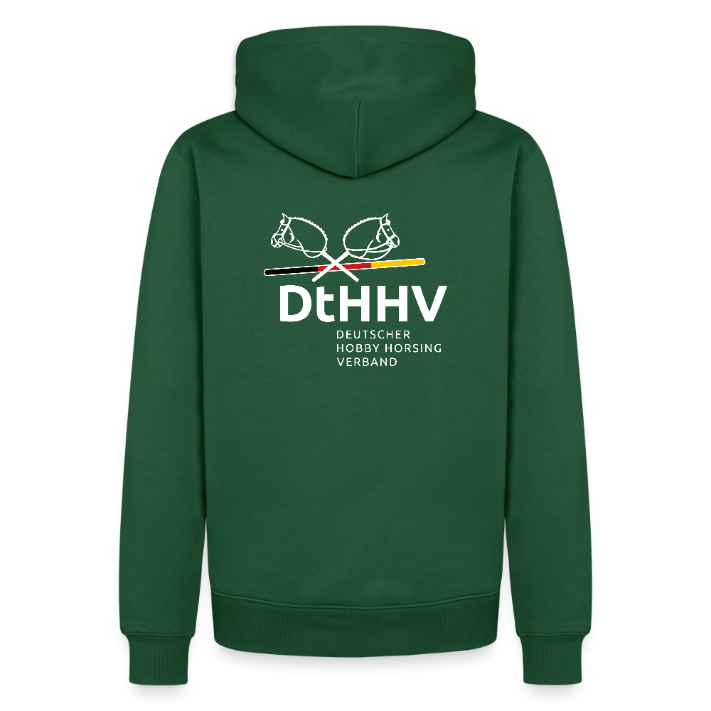 White Edition Männer Premium Hoodie - Flaschengrün