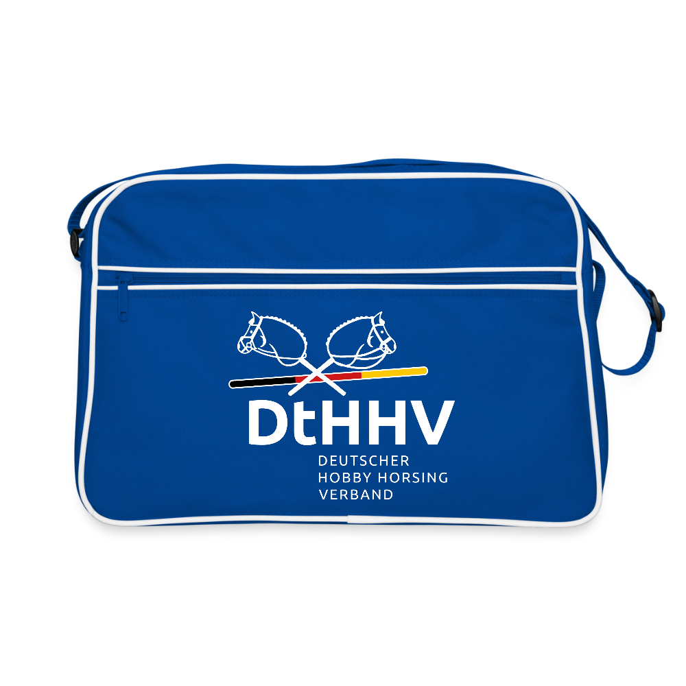 Retro Tasche - Blau/Weiß