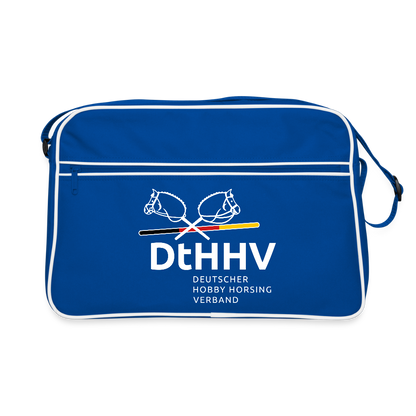 Retro Tasche - Blau/Weiß