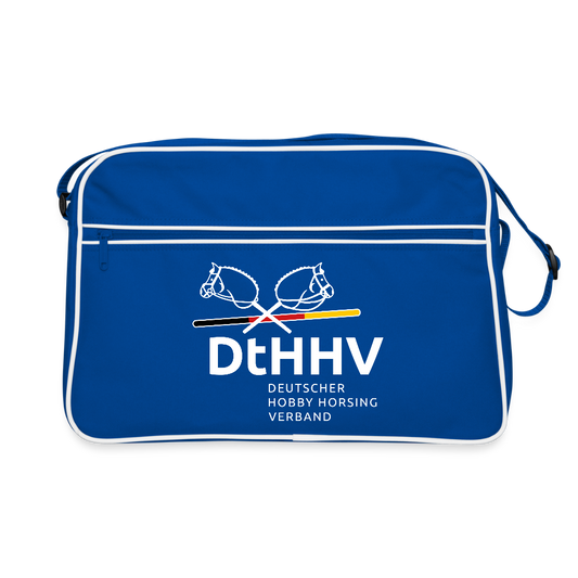 Retro Tasche - Blau/Weiß