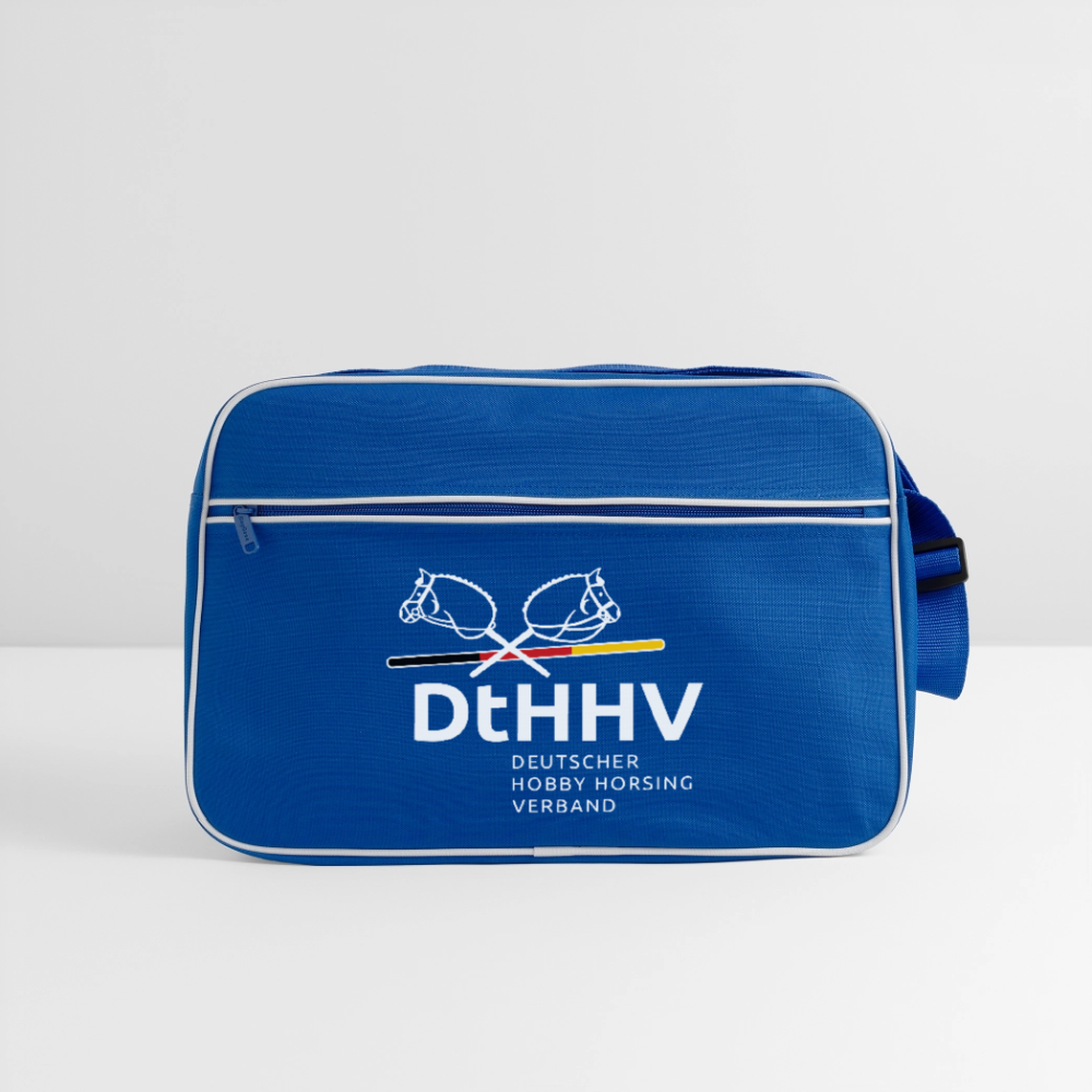 Retro Tasche - Blau/Weiß