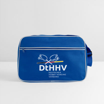 Retro Tasche - Blau/Weiß