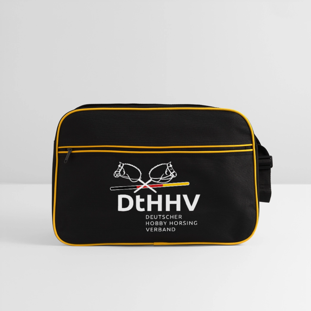 Retro Tasche - Schwarz/Gold