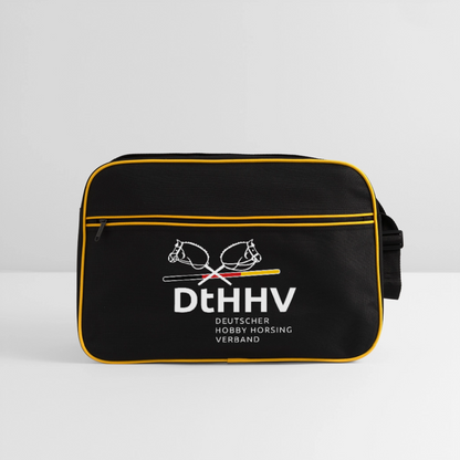 Retro Tasche - Schwarz/Gold