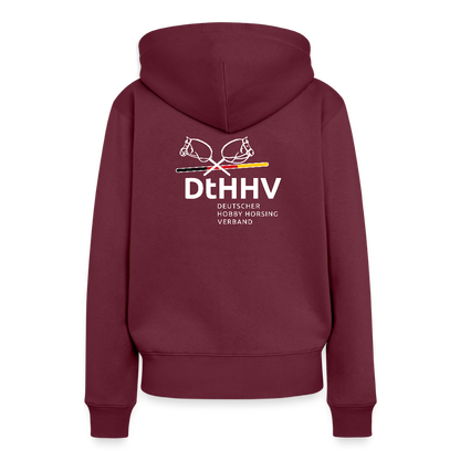 White Edition Frauen Premium Hoodie - Burgunderrot