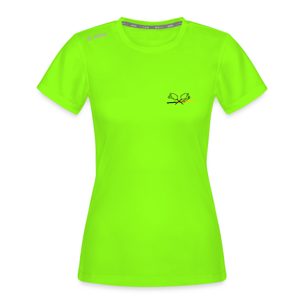 Black Edition JAKO Frauen Sport-T-Shirt Run 2.0 - Neongrün