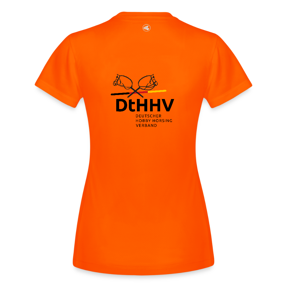 Black Edition JAKO Frauen Sport-T-Shirt Run 2.0 - Neonorange