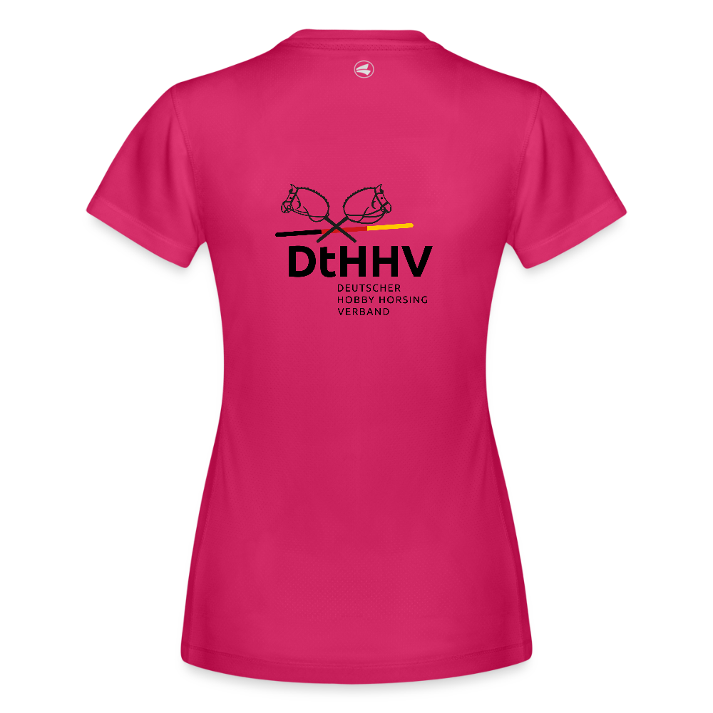 Black Edition JAKO Frauen Sport-T-Shirt Run 2.0 - dunkles Pink