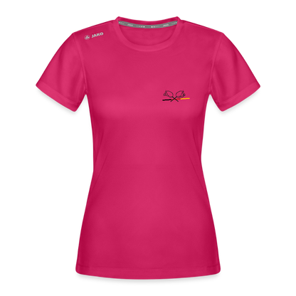 Black Edition JAKO Frauen Sport-T-Shirt Run 2.0 - dunkles Pink