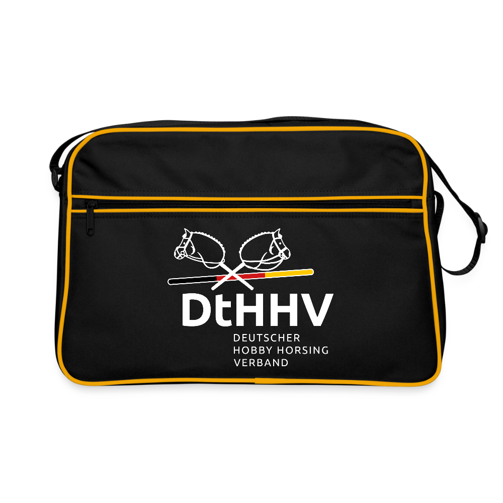 Retro Tasche - Schwarz/Gold