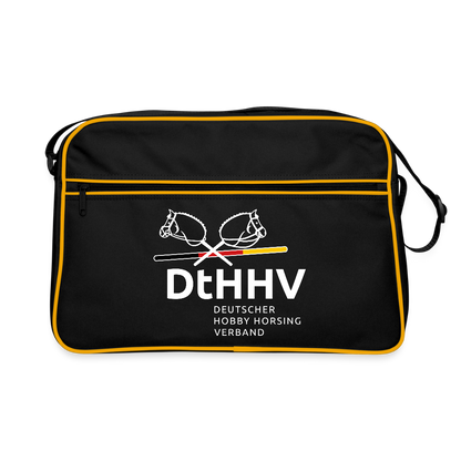 Retro Tasche - Schwarz/Gold