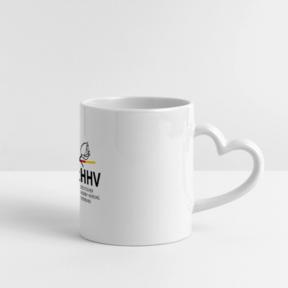 Tasse mit Herzhenkel - Weiß