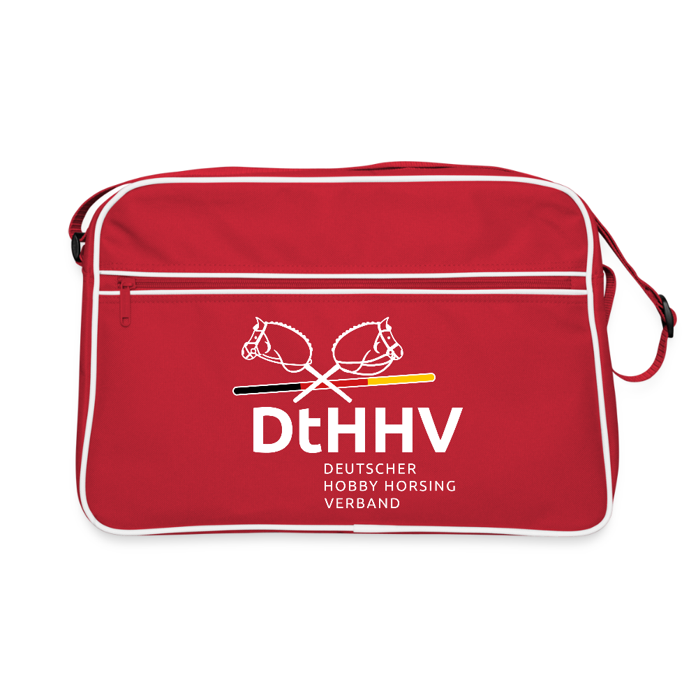 Retro Tasche - Rot/Weiß