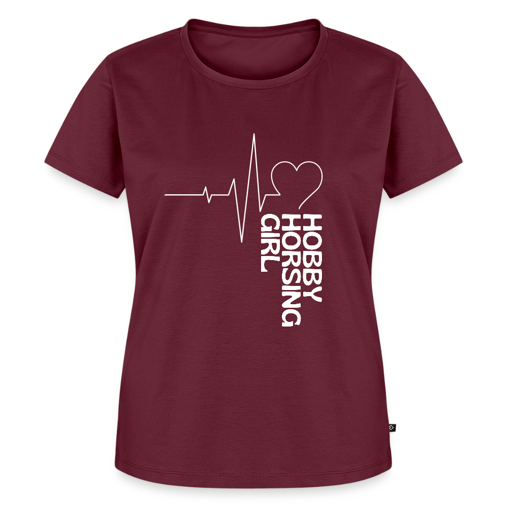 ILove HobbyHorsing Girl T-Shirt - Burgunderrot